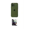 ieg™ iPhone 12 Pro Max Kılıf Ahenk Doku - Şeffaf Temperli Cam Ekran Koruyucu