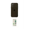 ieg™ iPhone 12 Pro Max Kılıf Ahenk Doku - Siyah 20D Premium Cam Ekran Koruyucu