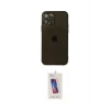 ieg™ iPhone 12 Pro Max Kılıf Ahenk Doku - Siyah Joko 5D Cam