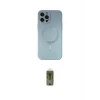 ieg™ iPhone 12 Pro Max Kılıf Akış Minimal Özel Seri - Siyah Joko Magic 5D Hayalet Cam