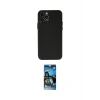 ieg™ iPhone 12 Pro Max Kılıf Atlas Minimal Prime - Siyah 34D Izgaralı Cam