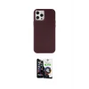 ieg™ iPhone 12 Pro Max Kılıf Çekirdek Çizgi - Şeffaf Temperli Cam Ekran Koruyucu