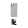 ieg™ iPhone 12 Pro Max Kılıf Çekirdek Çizgi - Şeffaf Temperli Cam Ekran Koruyucu