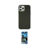 ieg™ iPhone 12 Pro Max Kılıf Çekirdek Çizgi - Siyah 34D Izgaralı Cam