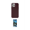 ieg™ iPhone 12 Pro Max Kılıf Çekirdek Çizgi - Siyah 34D Izgaralı Cam