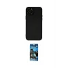 ieg™ iPhone 12 Pro Max Kılıf Çekirdek Modern Serisi - Siyah 34D Izgaralı Cam