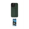 ieg™ iPhone 12 Pro Max Kılıf Çekirdek Yansıma - Siyah 34D Izgaralı Cam