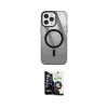 ieg™ iPhone 12 Pro Max Kılıf Doruk Prime - Şeffaf Temperli Cam Ekran Koruyucu