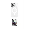 ieg™ iPhone 12 Pro Max Kılıf Doruk Prime - Şeffaf Temperli Cam Ekran Koruyucu