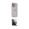 ieg™ iPhone 12 Pro Max Kılıf Eksen Doku Prime - Şeffaf Temperli Cam Ekran Koruyucu