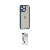 ieg™ iPhone 12 Pro Max Kılıf Eksen Doku Prime - Şeffaf Uv Polymer Nano Ekran Koruyucu