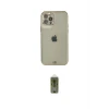 ieg™ iPhone 12 Pro Max Kılıf Eksen Minimal Koleksiyonu - Siyah Joko Magic 5D Hayalet Cam