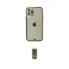 ieg™ iPhone 12 Pro Max Kılıf Eksen Minimal Koleksiyonu - Siyah Joko Magic 5D Hayalet Cam