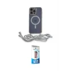 ieg™ iPhone 12 Pro Max Kılıf Eksen Özel Seri - Siyah 5D Eko Cam Ekran Koruyucu
