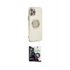 ieg™ iPhone 12 Pro Max Kılıf İz Form Serisi - Şeffaf Temperli Cam Ekran Koruyucu