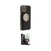 ieg™ iPhone 12 Pro Max Kılıf İz Form Serisi - Şeffaf Temperli Cam Ekran Koruyucu