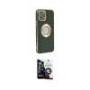 ieg™ iPhone 12 Pro Max Kılıf İz Form Serisi - Şeffaf Temperli Cam Ekran Koruyucu