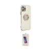 ieg™ iPhone 12 Pro Max Kılıf İz Form Serisi - Siyah Joko 5D Cam