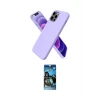 ieg™ iPhone 12 Pro Max Kılıf Kozmos Yansıma Özel Seri - Siyah 34D Izgaralı Cam