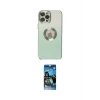ieg™ iPhone 12 Pro Max Kılıf Kutup Yansıma Özel Seri - Siyah 34D Izgaralı Cam