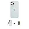 ieg™ iPhone 12 Pro Max Kılıf Nova Çizgi - Siyah Joko Magic 5D Hayalet Cam + Shine Kamera Lens - LT