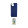 ieg™ iPhone 12 Pro Max Kılıf Nova Çizgi - Siyah Polymer Nano Ekran Koruyucu