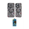 ieg™ iPhone 12 Pro Max Kılıf Nova Doku Koleksiyonu - Siyah 18D Cam Ekran Koruyucu