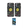 ieg™ iPhone 12 Pro Max Kılıf Nova Doku Koleksiyonu - Siyah 34D Izgaralı Cam
