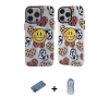 ieg™ iPhone 12 Pro Max Kılıf Nova Doku Koleksiyonu - Siyah Joko Magic 5D Cam + Shine Kamera Lens Koruma Cam - GD
