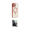 ieg™ iPhone 12 Pro Max Kılıf Nova Işık Özel Seri - Şeffaf Temperli Cam Ekran Koruyucu