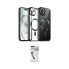 ieg™ iPhone 12 Pro Max Kılıf Nova Işık Özel Seri - Şeffaf Uv Polymer Nano Ekran Koruyucu