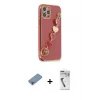 ieg™ iPhone 12 Pro Max Kılıf Nova Işık Prime - Şeffaf Uv Polymer Nano Ekran Koruyucu + Shine Kamera Lens Koruma Cam - GI