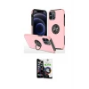 ieg™ iPhone 12 Pro Max Kılıf Odak Form Prime - Şeffaf Temperli Cam Ekran Koruyucu