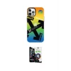 ieg™ iPhone 12 Pro Max Kılıf Siluet Çizgi Koleksiyonu - Şeffaf Temperli Cam Ekran Koruyucu