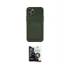 ieg™ iPhone 12 Pro Max Kılıf Vadi Çizgi Prime - Şeffaf Temperli Cam Ekran Koruyucu