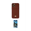 ieg™ iPhone 12 Pro Max Kılıf Vadi Çizgi Prime - Siyah 34D Izgaralı Cam