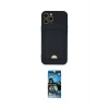 ieg™ iPhone 12 Pro Max Kılıf Vadi Çizgi Prime - Siyah 34D Izgaralı Cam