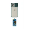 ieg™ iPhone 12 Pro Max Kılıf Vadi Çizgi - Siyah 18D Cam Ekran Koruyucu