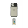 ieg™ iPhone 12 Pro Max Kılıf Vadi Çizgi - Siyah Polymer Nano Ekran Koruyucu