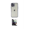 ieg™ iPhone 12 Pro Max Kılıf Vadi Minimal - Şeffaf Temperli Cam Ekran Koruyucu