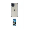 ieg™ iPhone 12 Pro Max Kılıf Vadi Minimal - Siyah 34D Izgaralı Cam