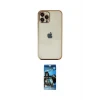 ieg™ iPhone 12 Pro Max Kılıf Vadi Minimal - Siyah 34D Izgaralı Cam