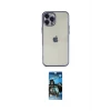 ieg™ iPhone 12 Pro Max Kılıf Vadi Minimal - Siyah 34D Izgaralı Cam