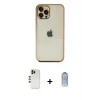 ieg™ iPhone 12 Pro Max Kılıf Vadi Minimal - Siyah Joko Magic 5D Cam + Shine Kamera Lens - GD