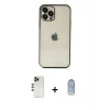 ieg™ iPhone 12 Pro Max Kılıf Vadi Minimal - Siyah Joko Magic 5D Cam + Shine Kamera Lens - GD