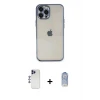 ieg™ iPhone 12 Pro Max Kılıf Vadi Minimal - Siyah Joko Magic 5D Cam + Shine Kamera Lens - LT