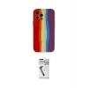 ieg™ iPhone 12 Pro Max Kılıf Yadigar Çizgi - Şeffaf Uv Polymer Nano Ekran Koruyucu