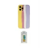ieg™ iPhone 12 Pro Max Kılıf Yadigar Çizgi - Siyah Polymer Nano Ekran Koruyucu