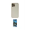 ieg™ iPhone 12 Pro Max Kılıf Yadigar Klasik - Siyah 34D Izgaralı Cam