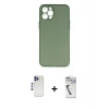 ieg™ iPhone 12 Pro Max Kılıf Yadigar Yansıma Serisi - Şeffaf Uv Polymer Nano Ekran Koruyucu + Shine Kamera Lens - LT